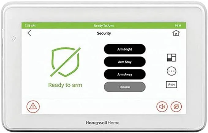 Honeywell Home 6290W 7" Color Graphic Touchscreen Keypad