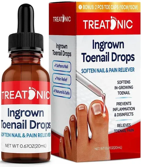 Treatonic Ingrown Toenail Treatment - Ingrown Toenail Pain Reliever and Softener