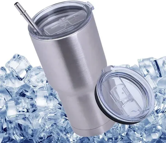 2 Replacement Lids For Stainless Steel Tumbler Travel Cup Fits Of