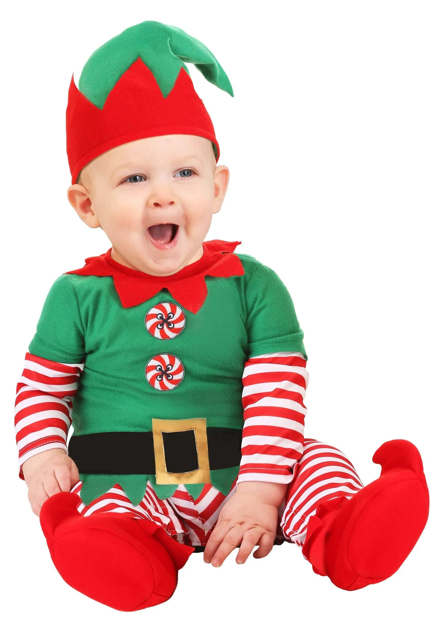 Infant HalloweenCostumes.com Christmas Elf Costume Kids Unisex