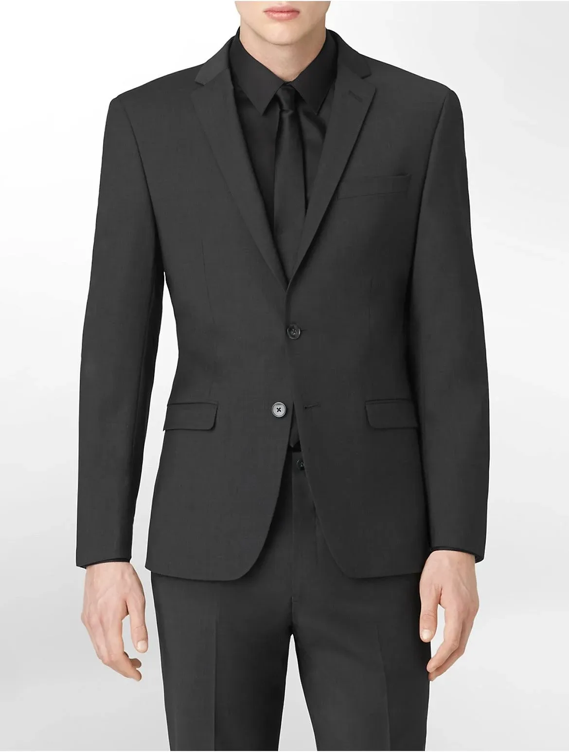 hombres Calvin Klein Traje de corte ajustado