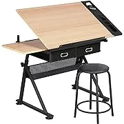 Height Adjustable Drafting Table Drawing Table | adamsbargainshop