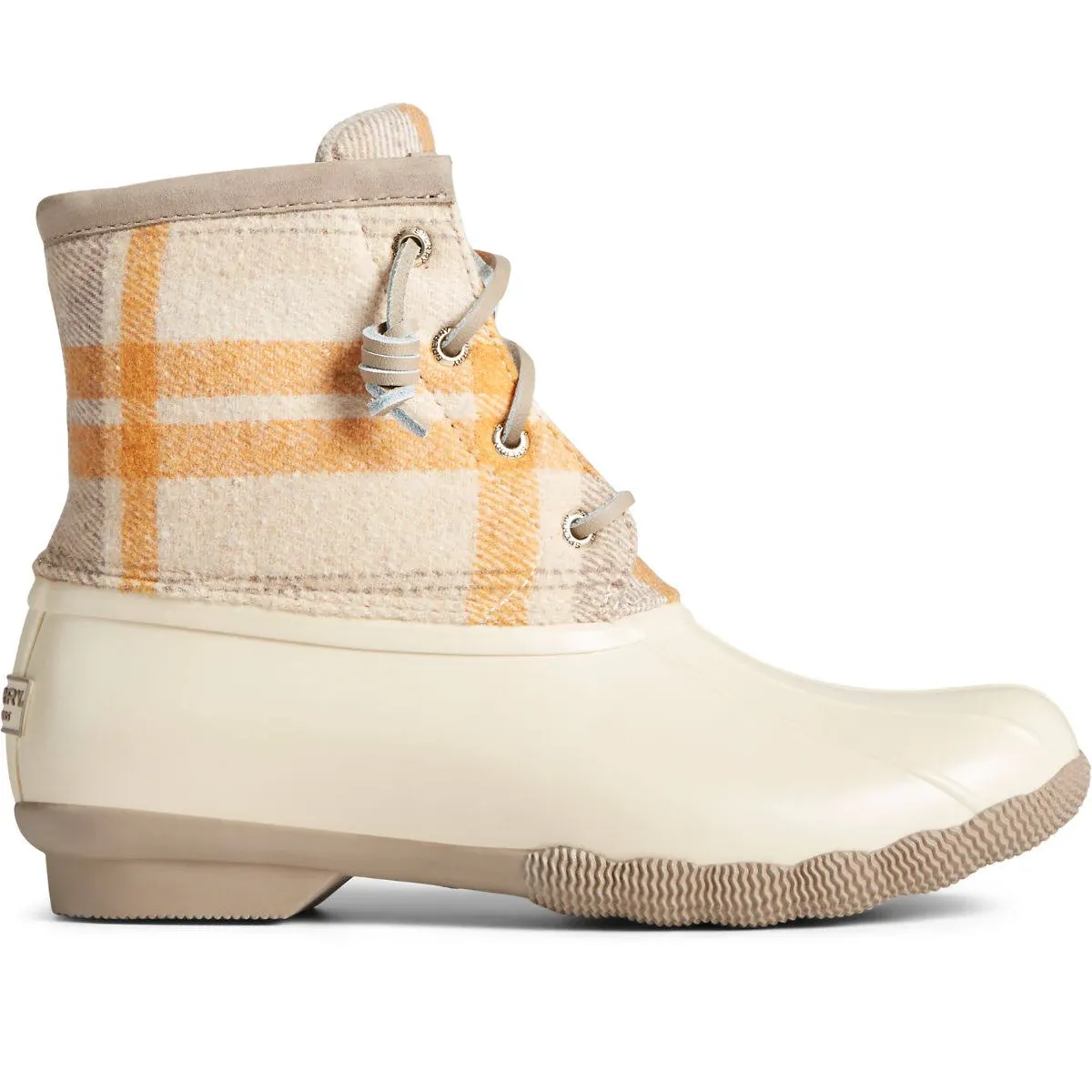 Sperry Women's Saltwater Wool Plaid Pac Boots - Ivory