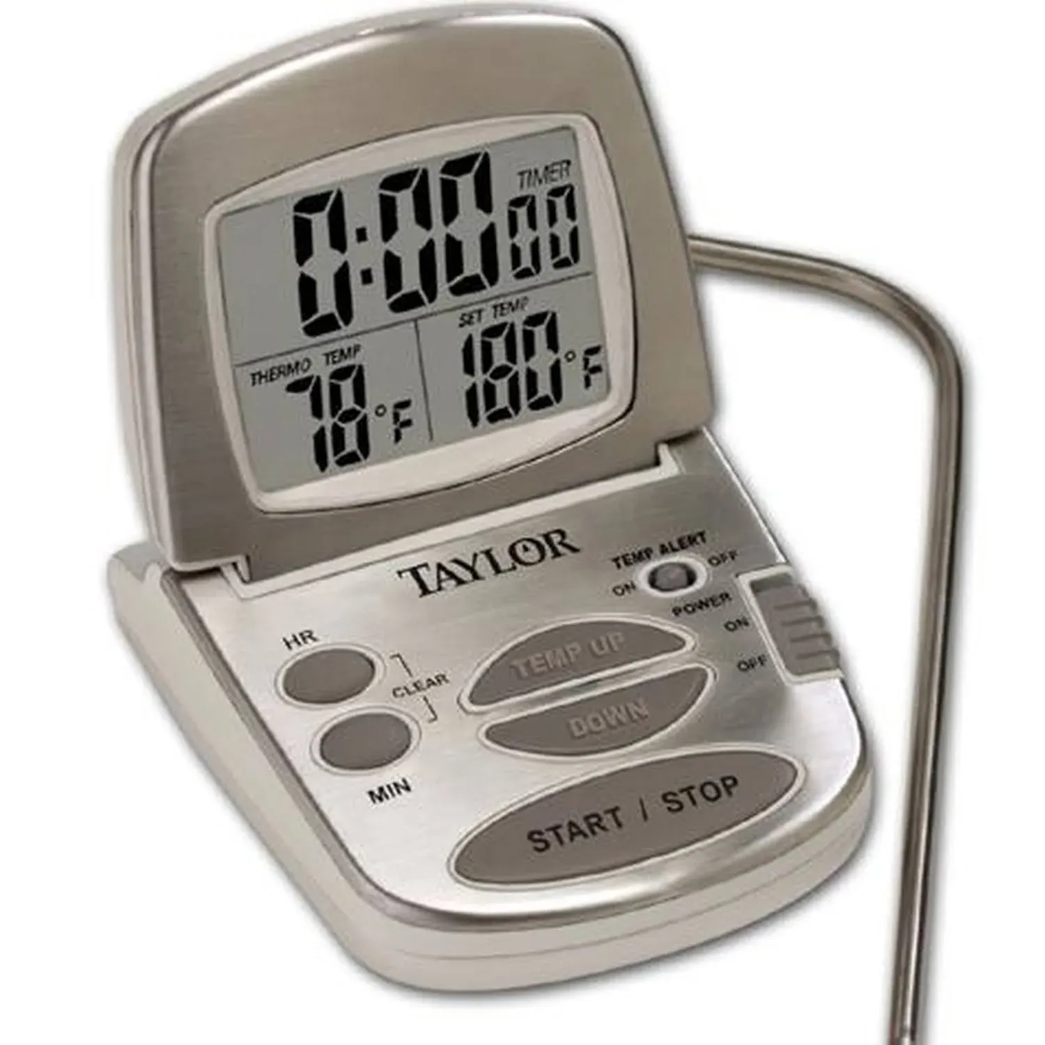 Taylor Digital Cooking Thermometer with Probe and Timer