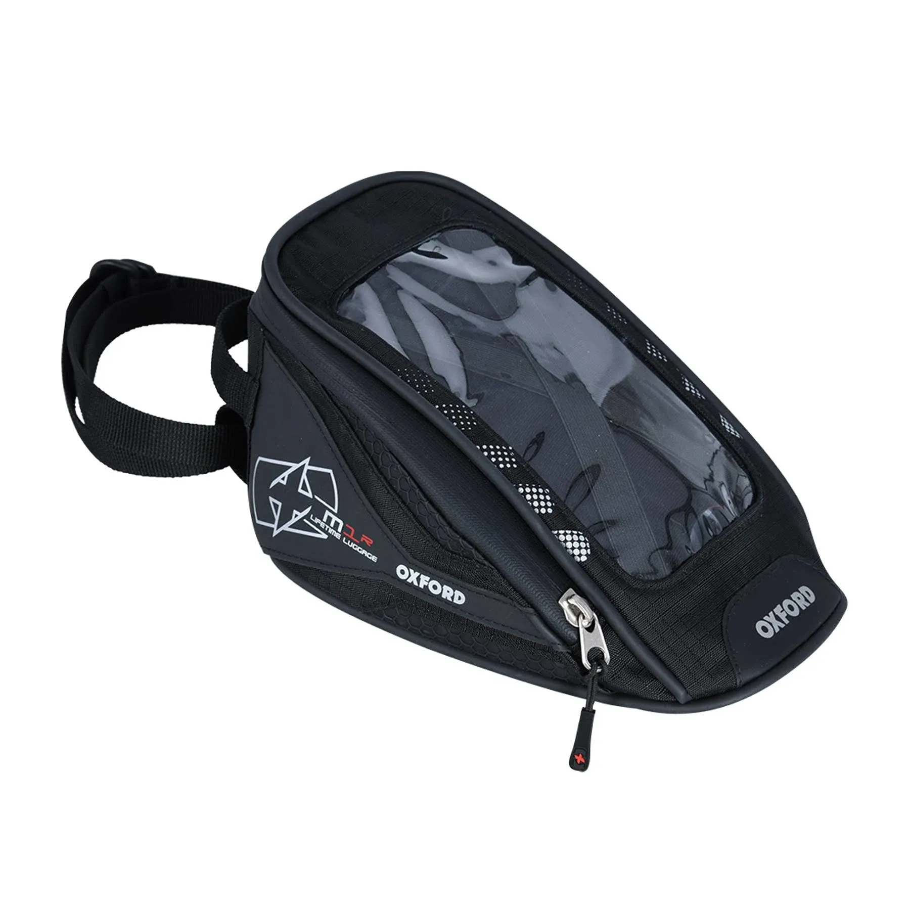 Oxford M2R Magnetic 2 Litre Motorcycle Motorbike Bike Tank Bag Luggage Black