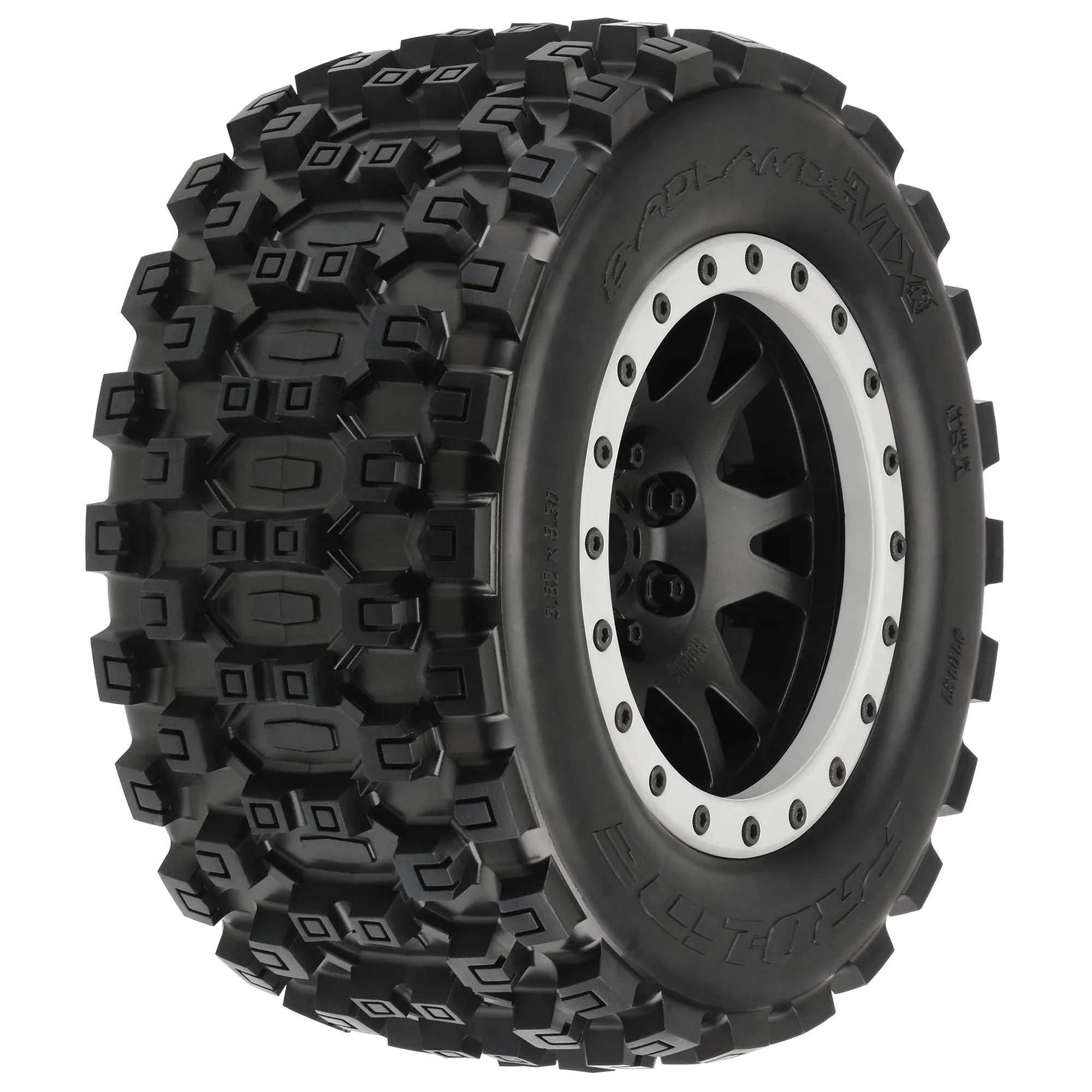 Pro-line Racing Badlands MX43 Pro-Loc Mtd Impulse Wheel/Grey Rngs 2 RC Tire