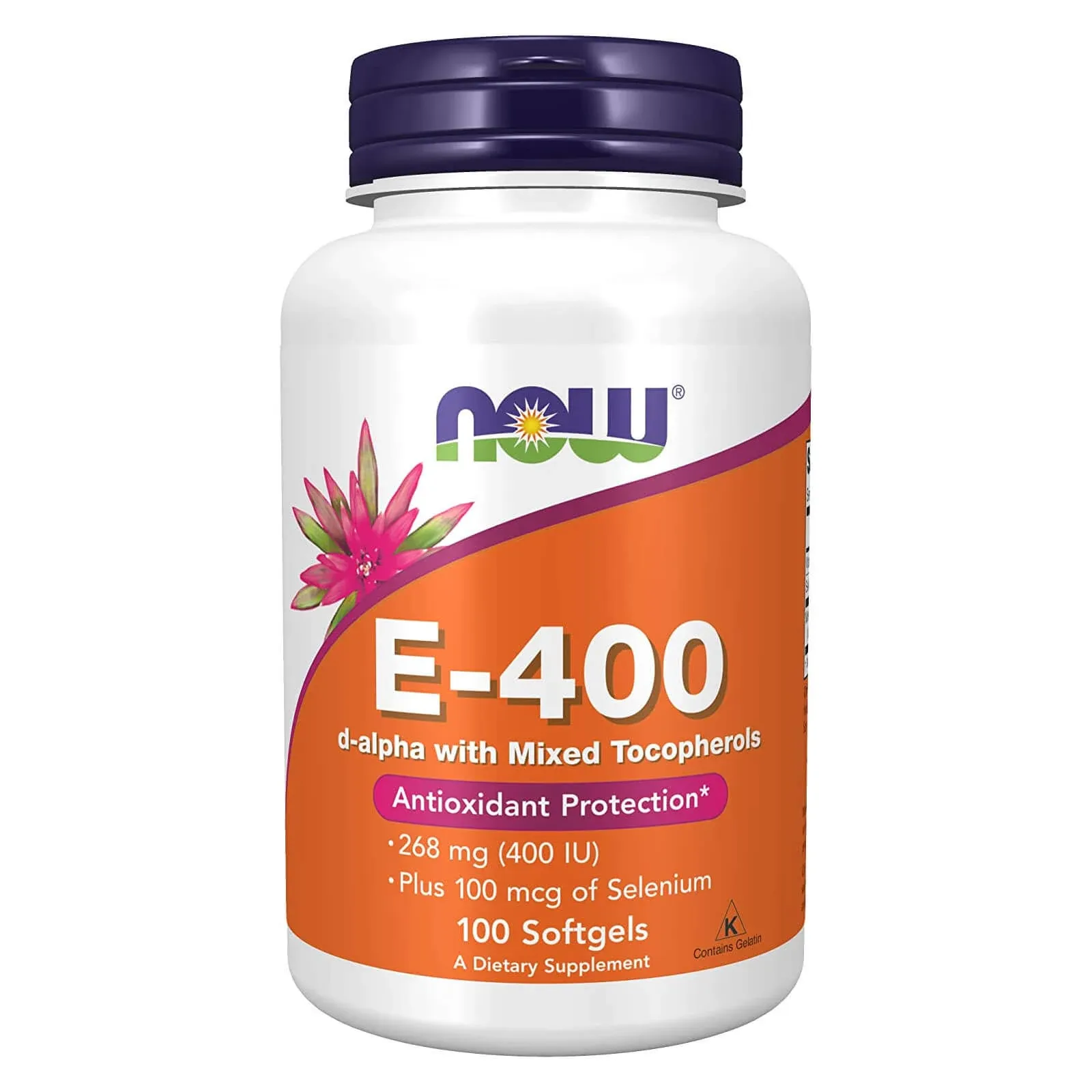 VITAMIN E-400 with Mixed Tocopherols Plus Selenium 100 Softgels