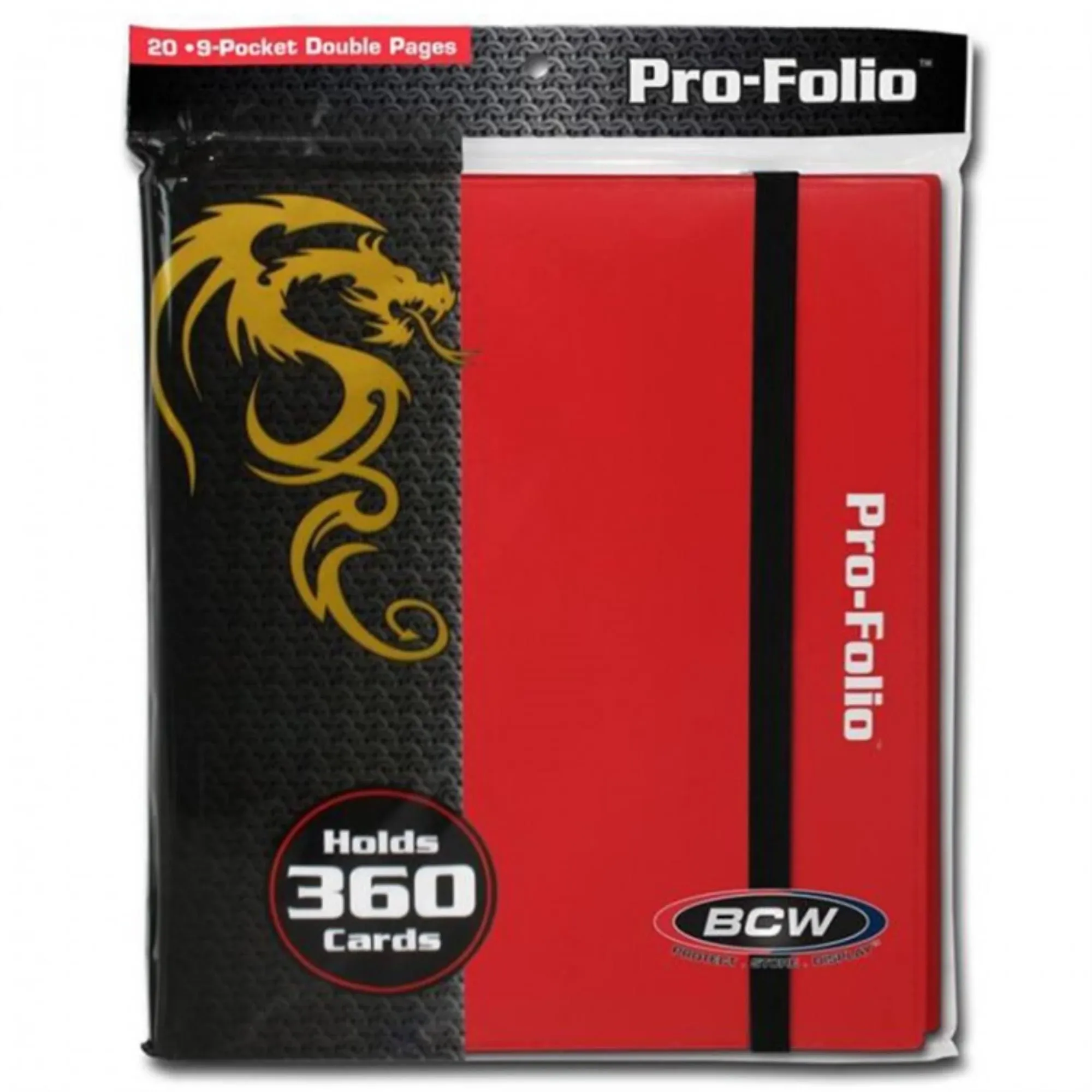 BCW Pro-Folio 9-Pocket Album, Red