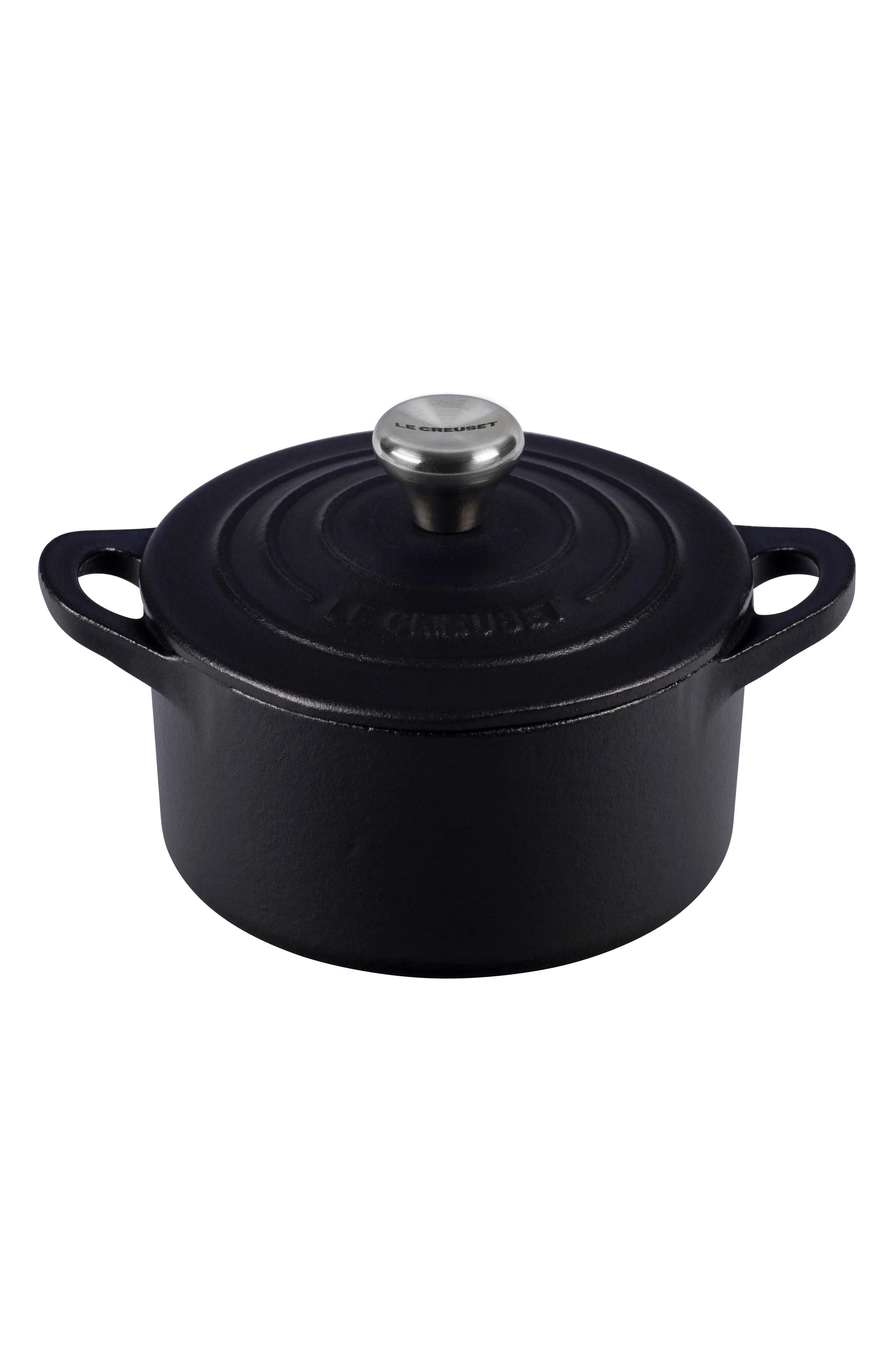 Le Creuset Enameled Cast Iron Mini Cocotte, 1/3-Quart, Licorice