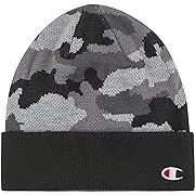 Champion Men's Camo Cuff Beanie - Grey / Black - Size Os