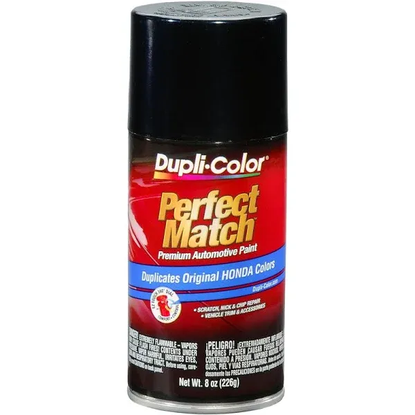 Krylon BHA0982 8 oz Perfect Match Automotive Paint, Honda Nighthawk Black Pearl