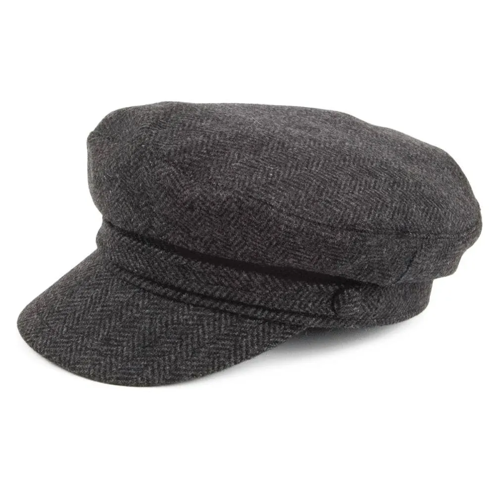 Jaxon & James Men's Herringbone Wool Blend Fiddler's Cap