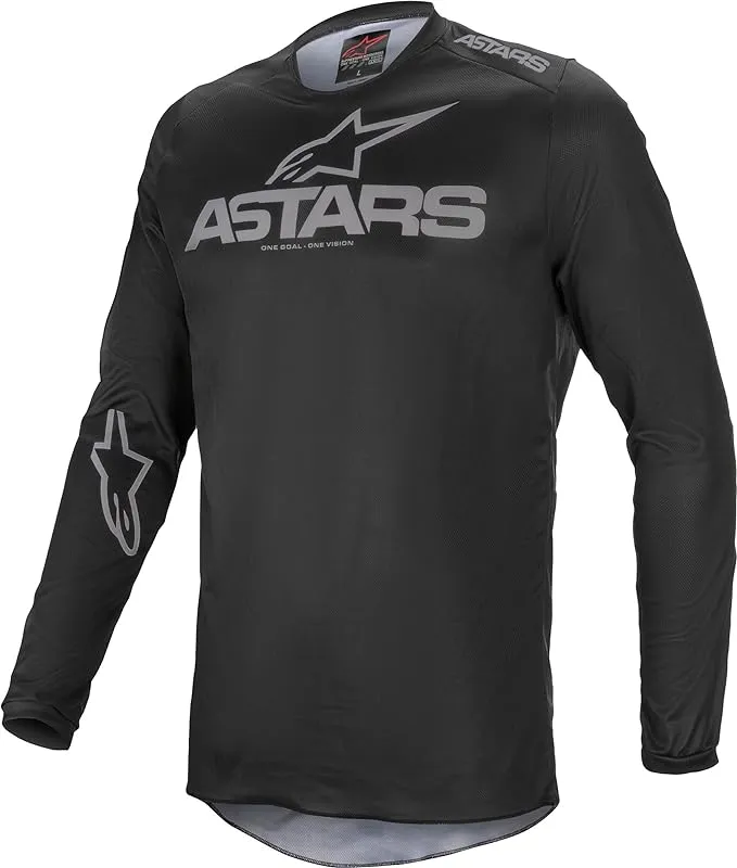 ALPINESTARS FLUID GRAPHITE JERSEY, BLACK/DARK GREY, LG