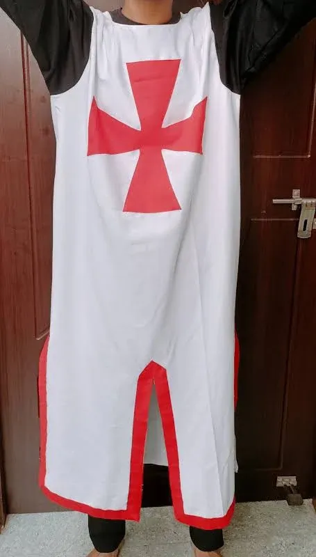 Medieval Times Tunic Costume/Medieval Roman's Red-White Tunic/Theater or Movie ...