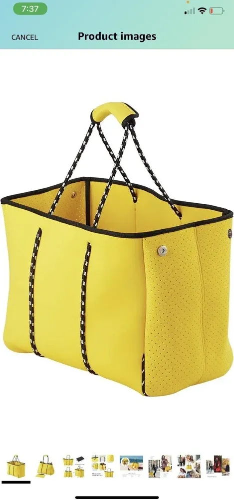 Large Neoprene Beach Tote