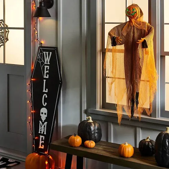 Halloween Reversible 'Happy Halloween/Welcome' Halloween Sign - Hyde & Eek! Boutique