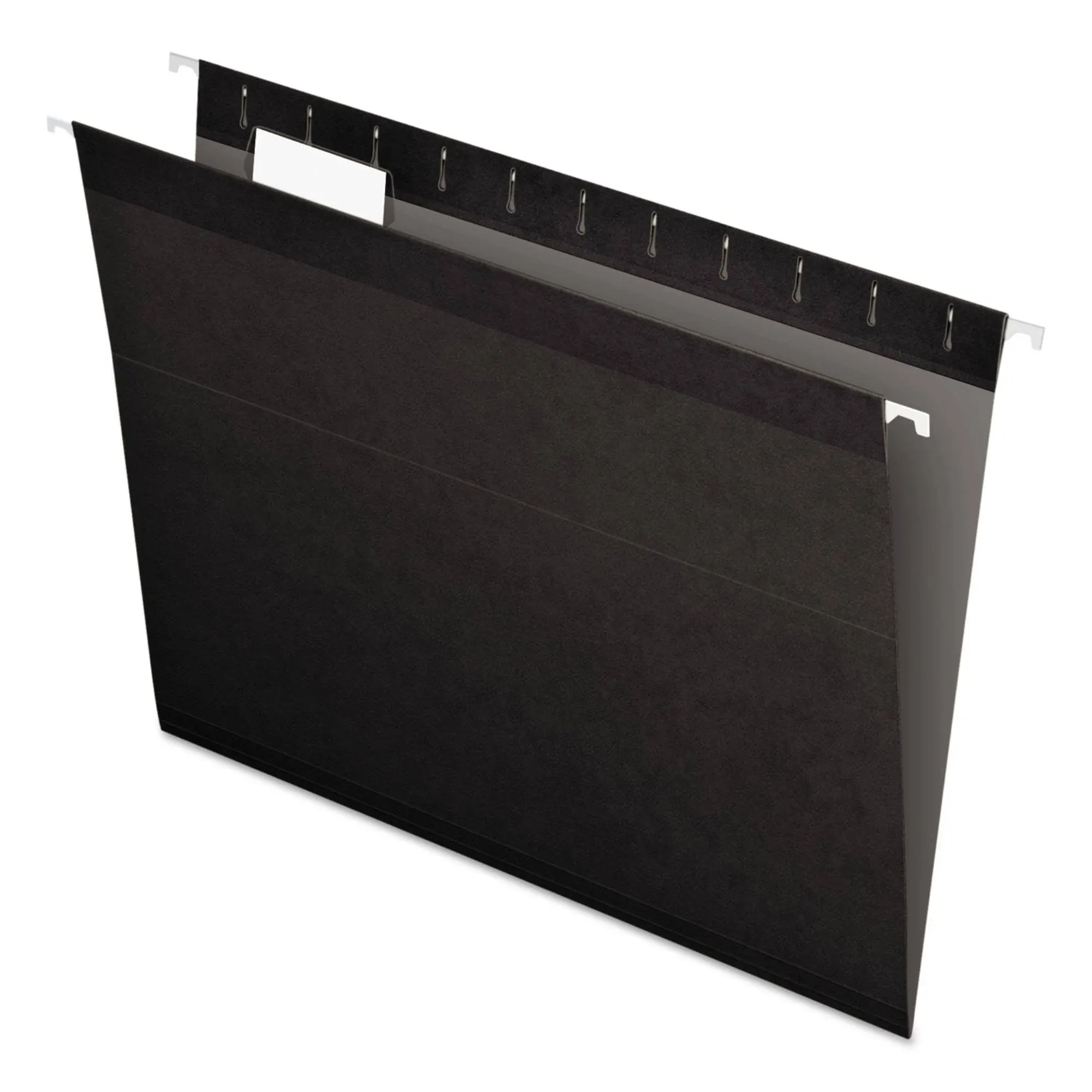 Pendaflex 04152 1/5 BLA Reinforced Hanging File Folders, Letter Size, Black, 1/5 Cut, 25/BX (4152 1/5 BLA)