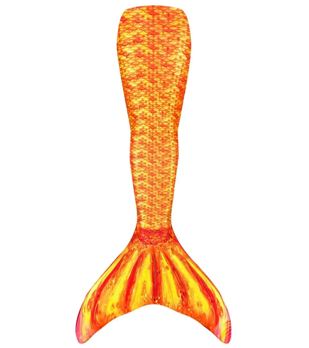 Mermaid Tails by Fin Fun with Monofin for Swimming - in Kids and Adult Sizes, Yellow