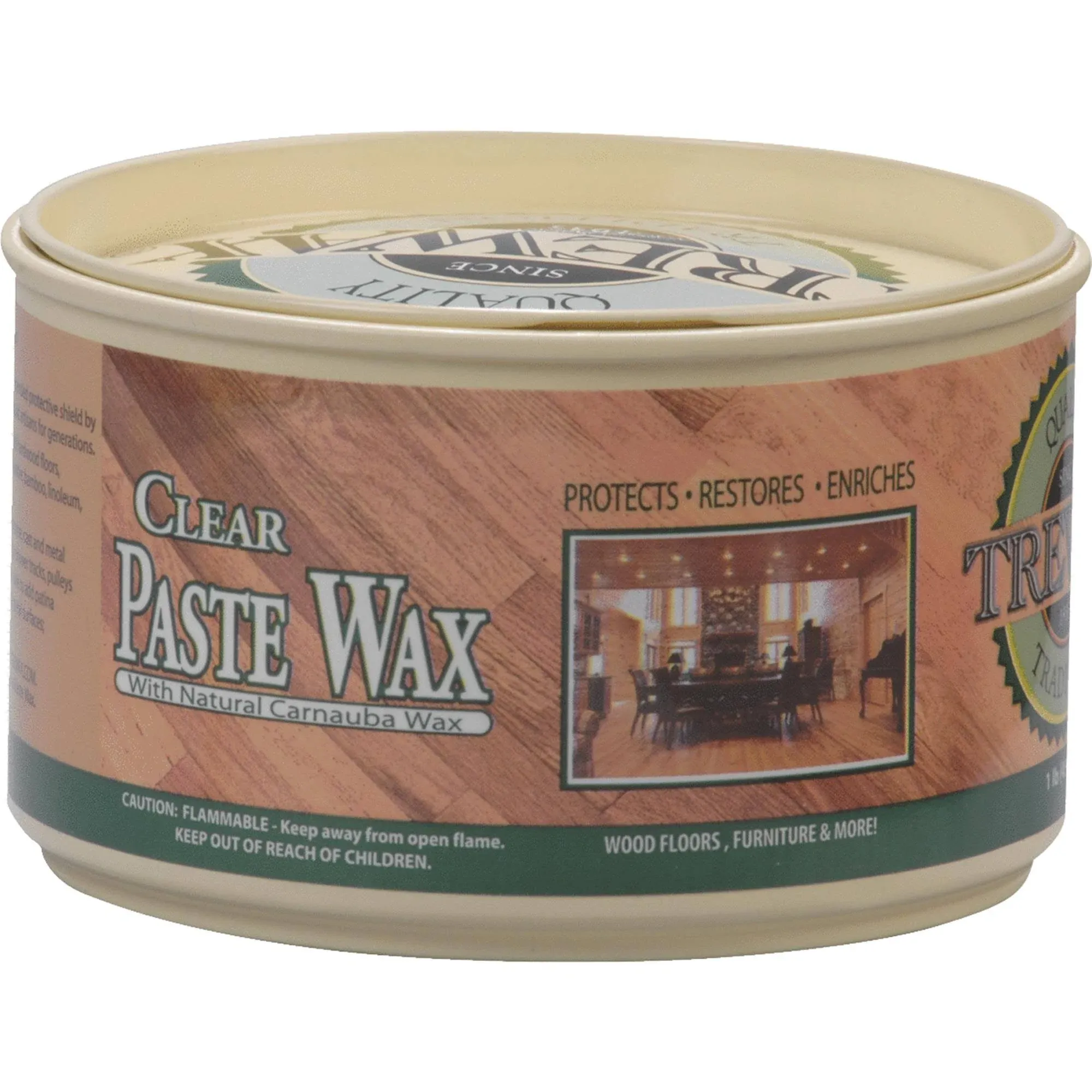 Trewax 12.35 oz. Clear Paste Wax