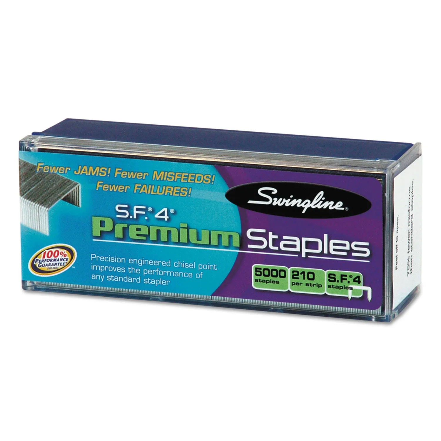 S.f. 4 Premium Staples, 0.25" Leg, 0.5" Crown, Steel, 5,000/box