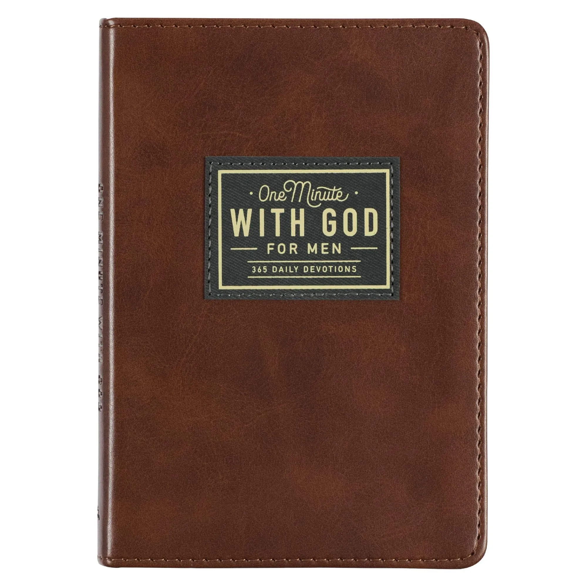 One Minute with God for Men 365 Devotions, Brown Faux Leather Flexcover (Leather