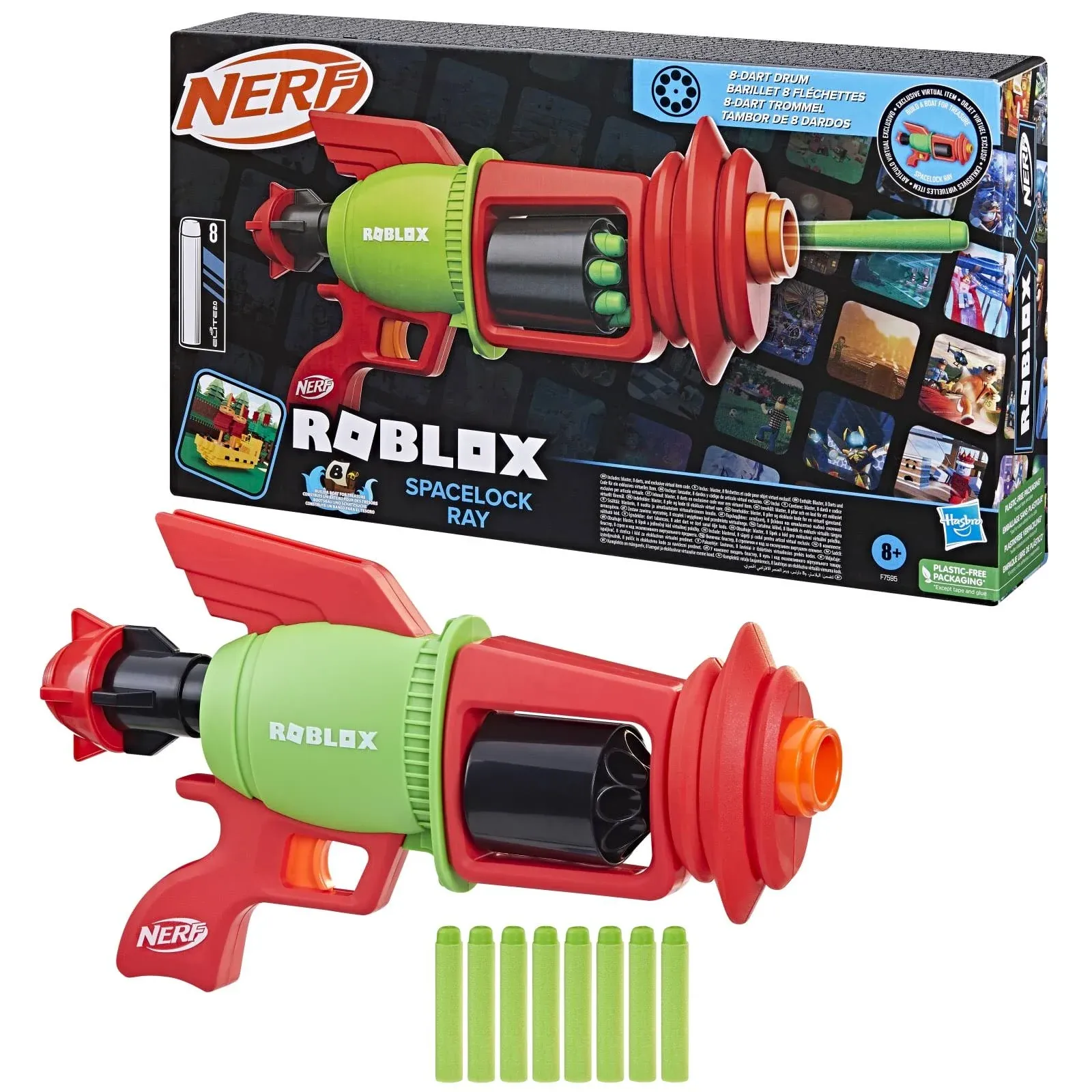 Nerf Roblox Build A Boat for Treasure: Spacelock Ray Blaster