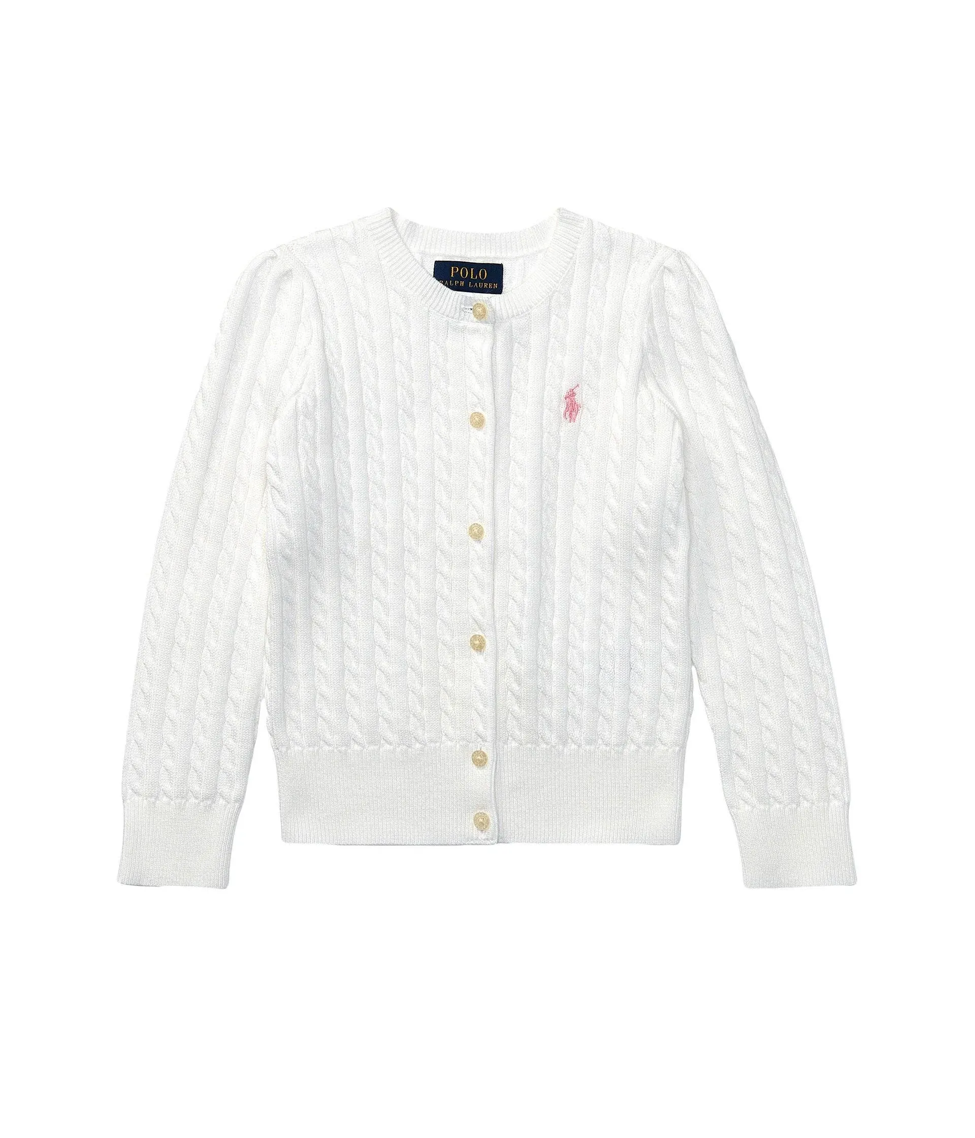 Polo Ralph Lauren Girls Cable-Knit Cotton Cardigan