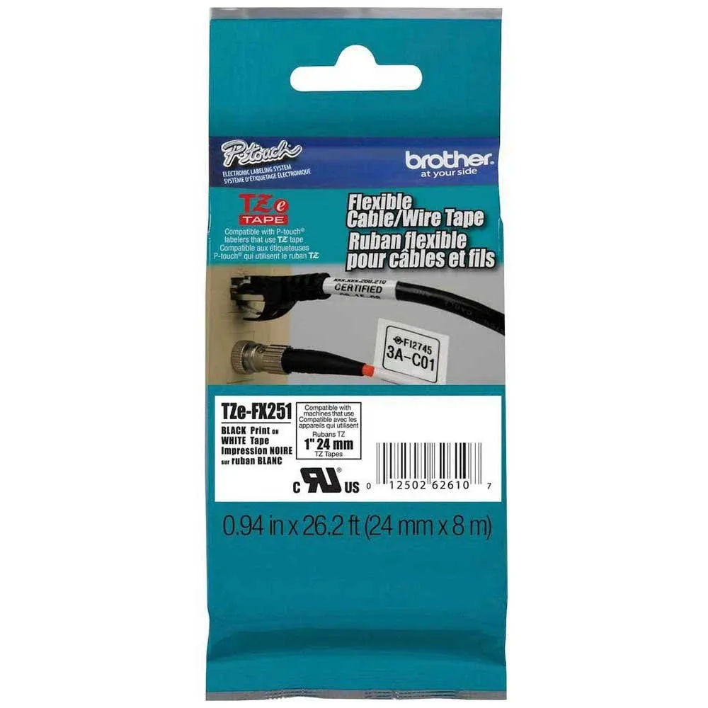 Brother TZe-FX251 Flexible Tape