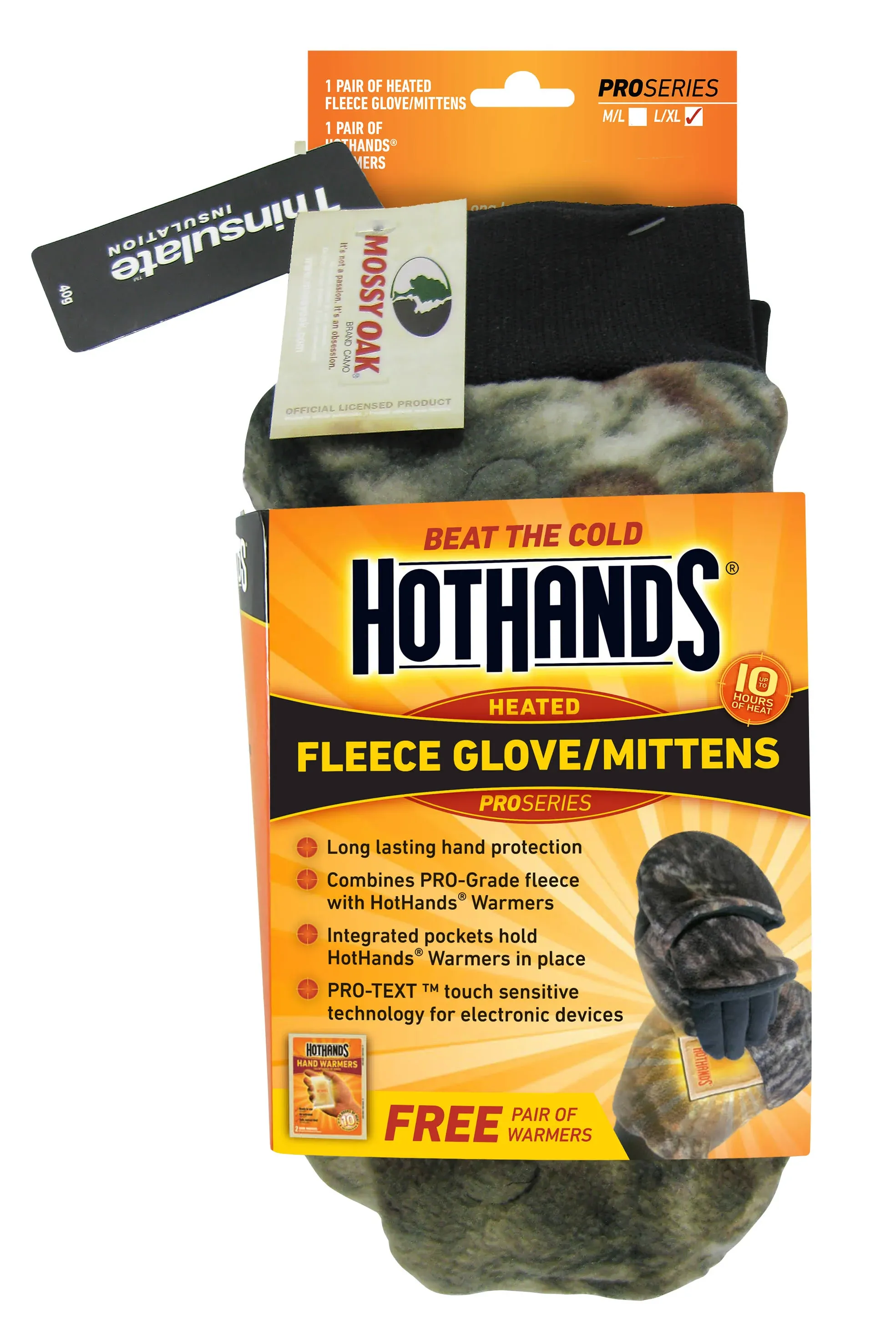 HotHands Heatmax, Inc Heated Fleece Mittens (Camo, Large/X-Large) (MMO2)