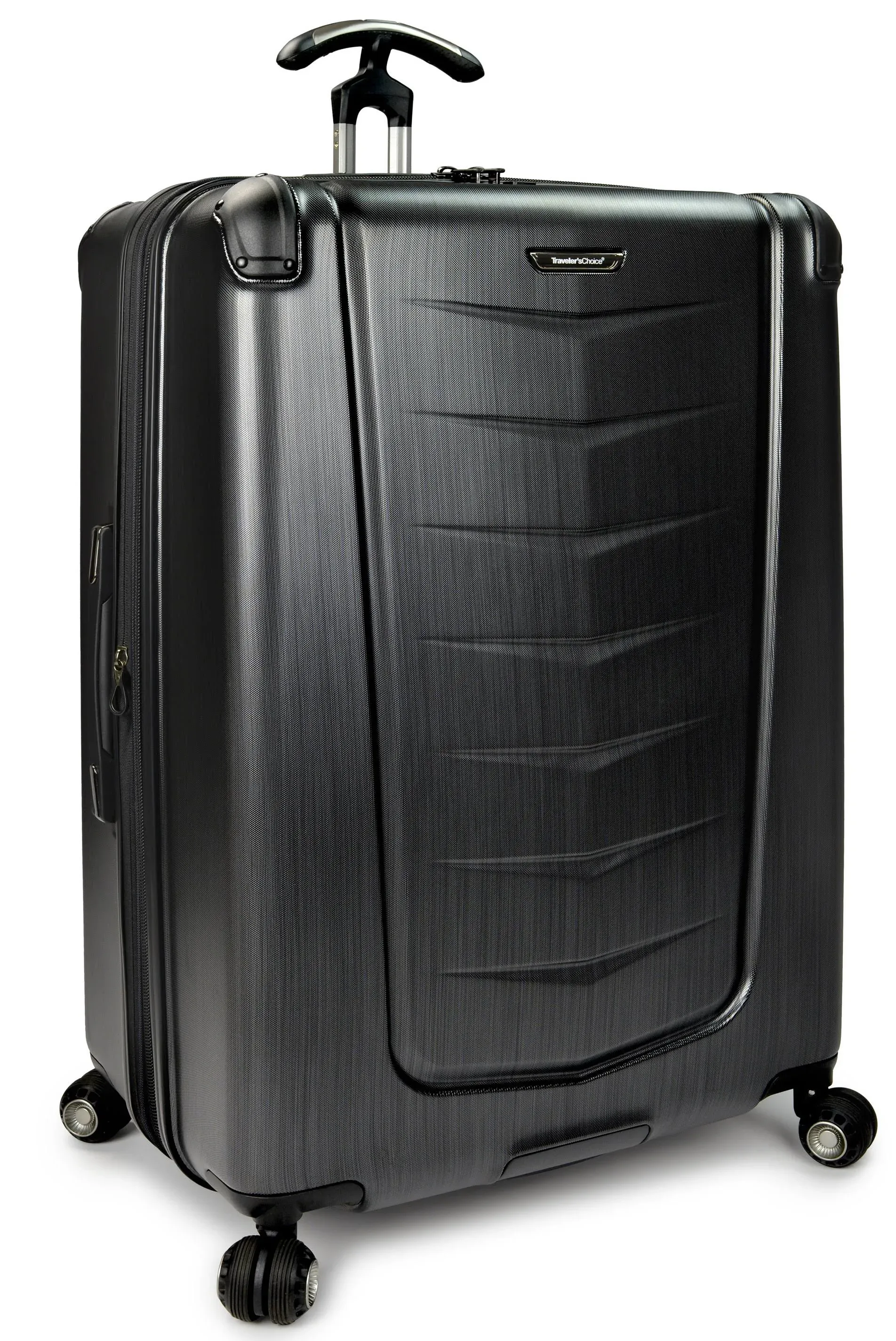 Traveler's Choice Silverwood Spinner Luggage, Grey, 30 INCH