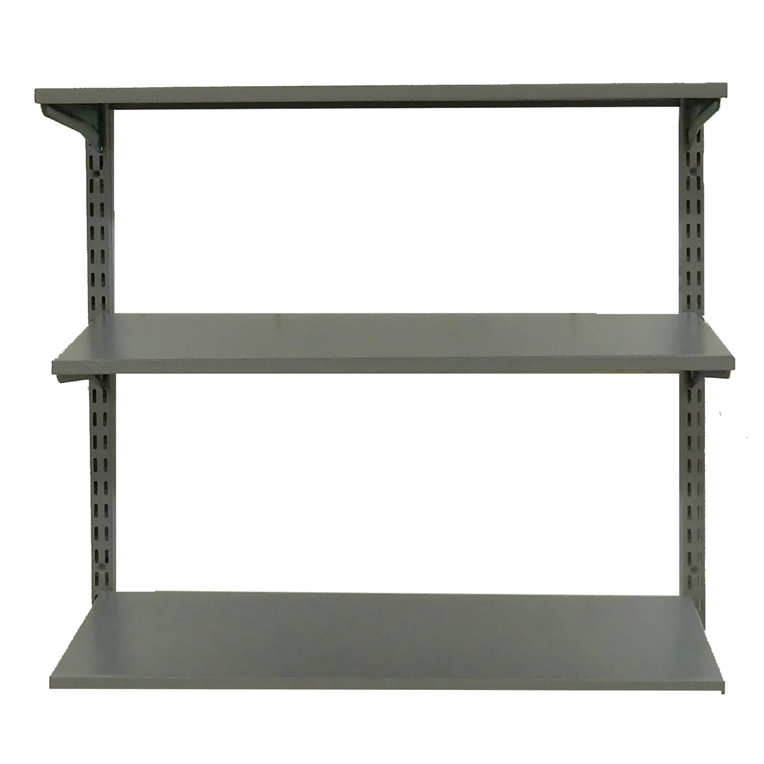 Triton Products Gray Steel Shelf Kit 33-in L x 13.25-in D (3 Decorative Shelves)