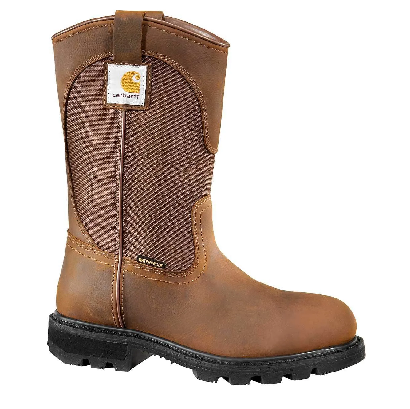 Carhartt Women's Women's Traditional Welt Waterproof 10 Steel Toe Wellington | Bison Brown Oil Tan | 8.5 M