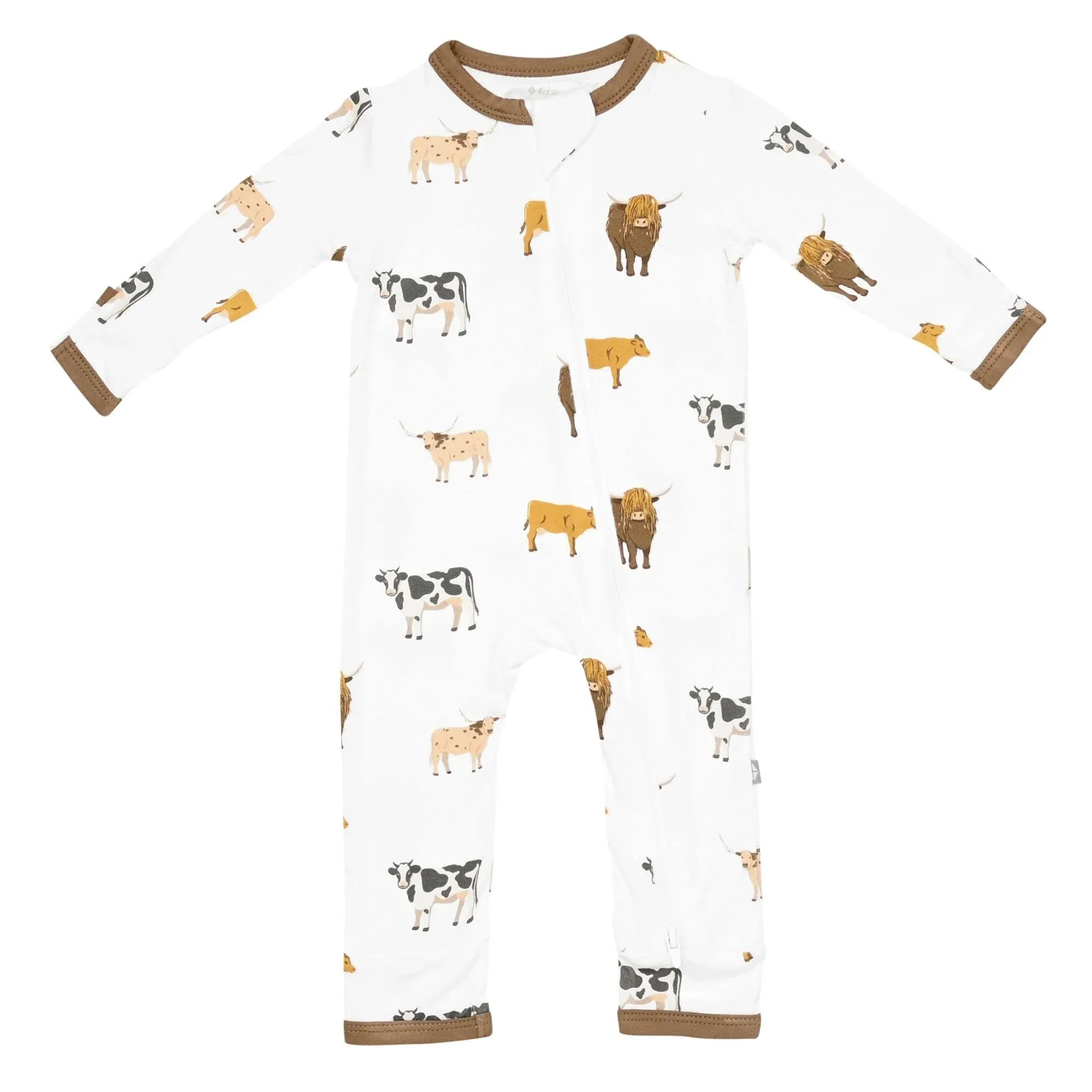 "Babies' Zip-up Romper In Giraffe"