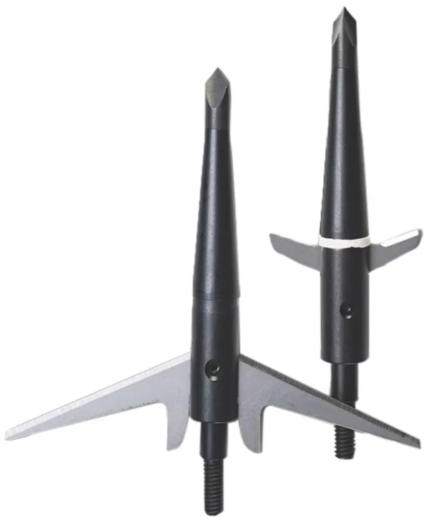 Swhacker Two Blade 2.25&#034; Cutting Diameter Black Mechanical Broadheads - SWH00202