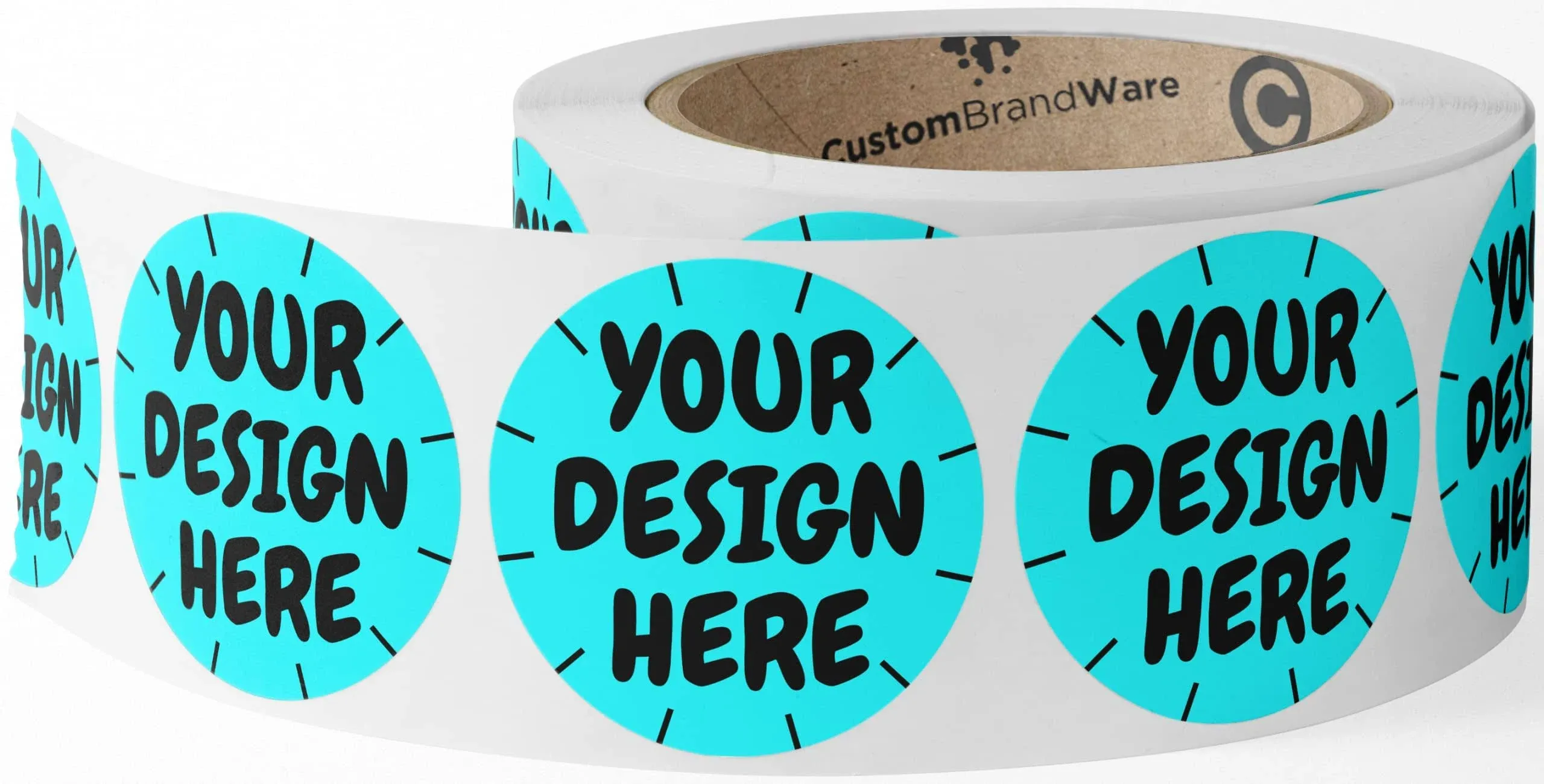 150 Custom Circle Sticker BOPP Labels, Gloss/Matte Custom Sticker, Any Text + Image, Your Logo Design Is Printed On (3.5 inch Circle)