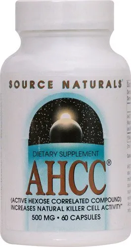 Source Naturals
           AHCC® -- 500 mg - 60 Capsules
        
        
        
        
        
          
          SKU #: 021078018582
          
            Shipping Weight:
              0.13 lb