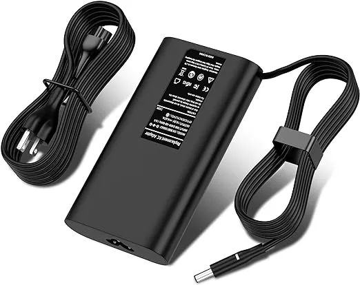 130W AC Adapter Laptop Charger Replacement for Dell XPS 15 7590 9530 9550 9560 9570 Precision 5510 5520 5530 5540 M2800 M3800 Workstations P/N 0V363H 06TTY6 DA130PM130 HA130PM130 Power Supply Cord