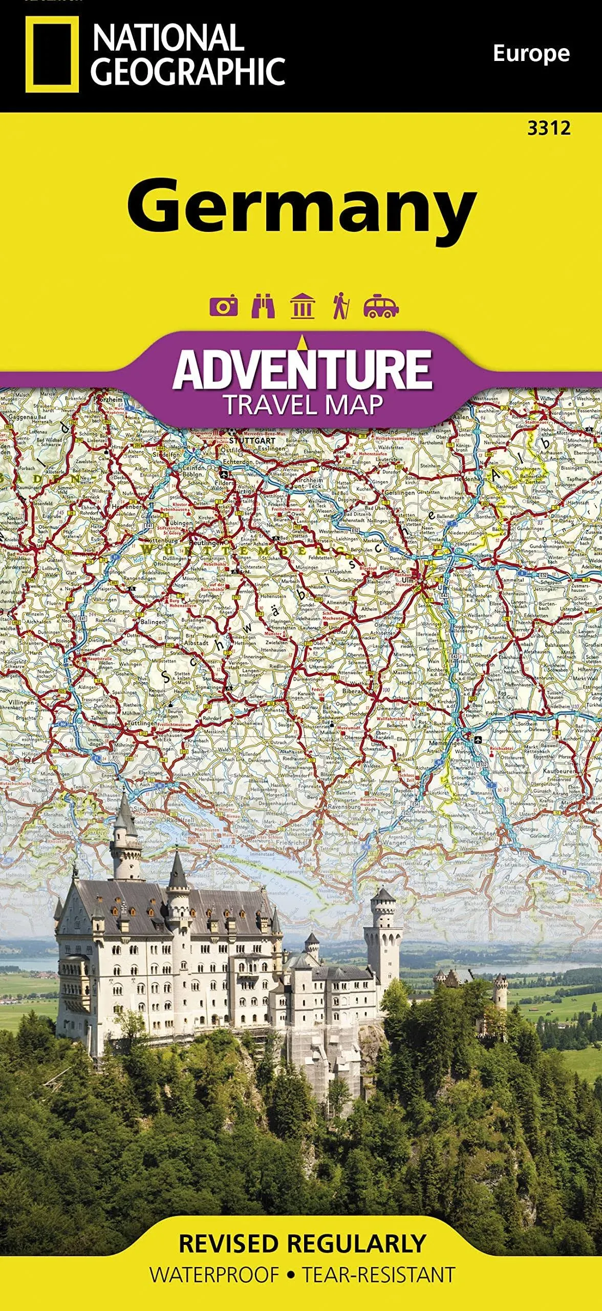 Germany Map (National Geographic Adventure Map, 3312) 