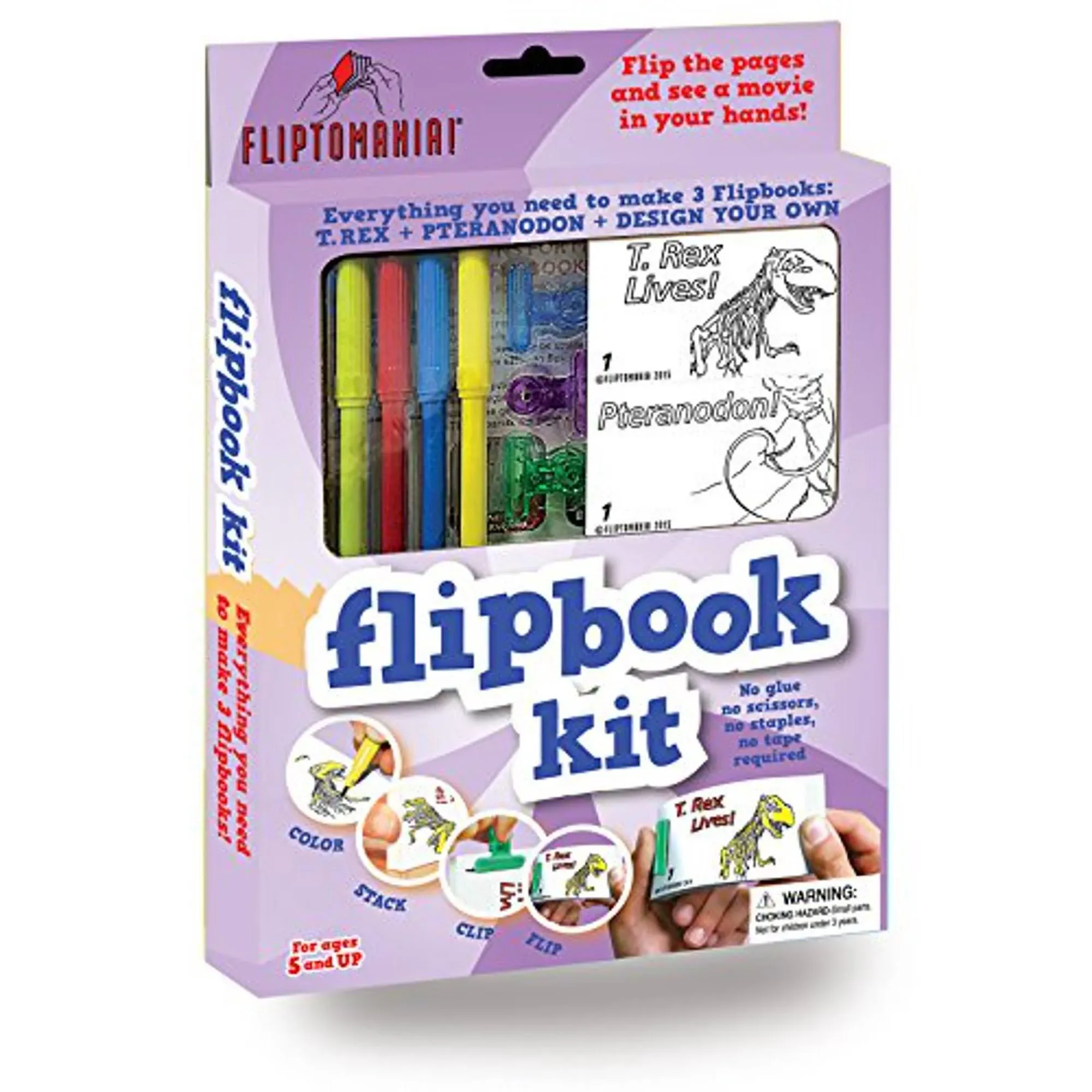 Fliptomania Flipbook Kit - Dinosaurs