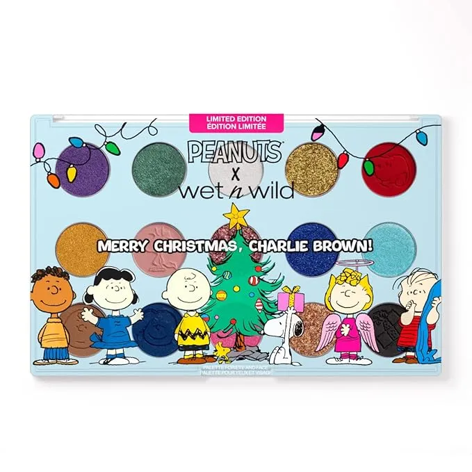 Wet N Wild Peanuts Merry Christmas Charlie Brown Palette For Eye and Face