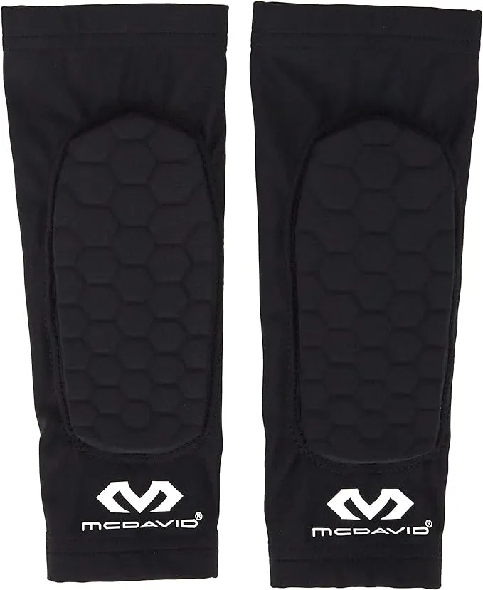 Mcdavid Hex Padded Forearm Compression Sleeve for Football & Contact Sports, Moisture Wicking to Keep You Dry & Cool, Includes 2 Sleeves