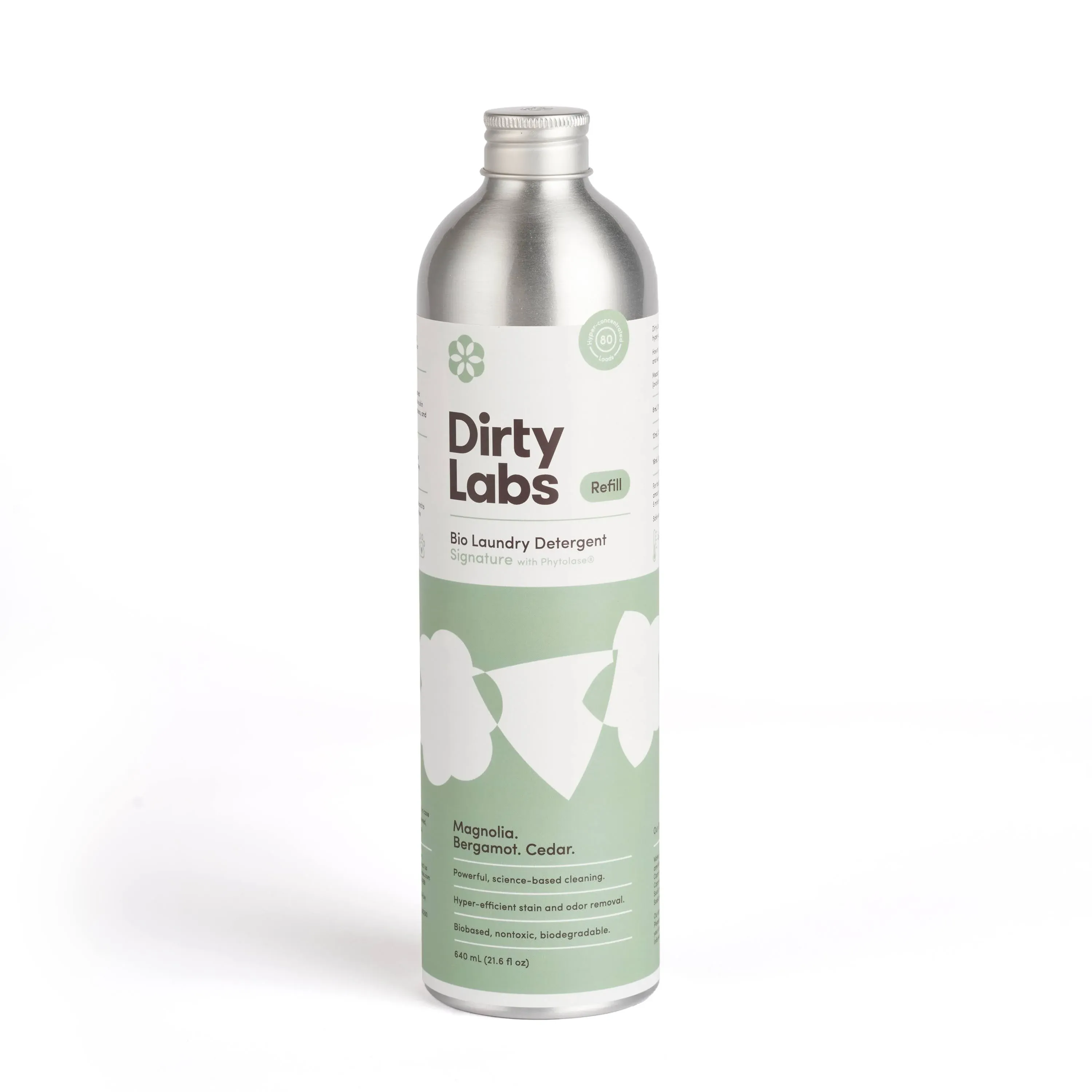 Dirty Labs | Signature Scent | Bio-Liquid Laundry Detergent | 80 Loads (21.6 fl oz) | Hyper-Concentrated | High Efficiency & Standard Machine Washing | Nontoxic, Biodegradable | Stain & Odor Removal