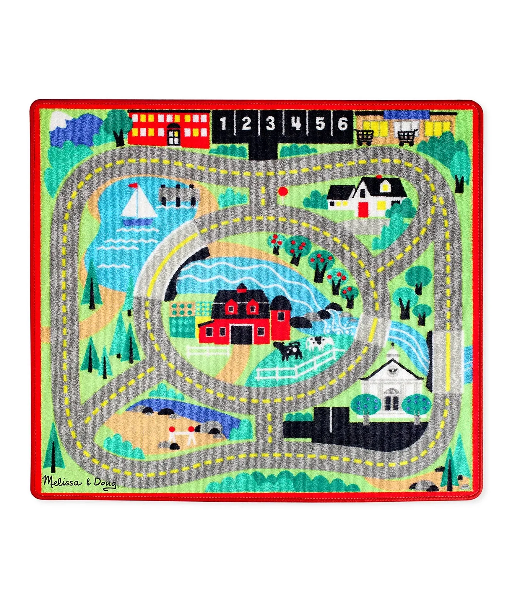 Melissa & Doug Rug- Round The Town Road