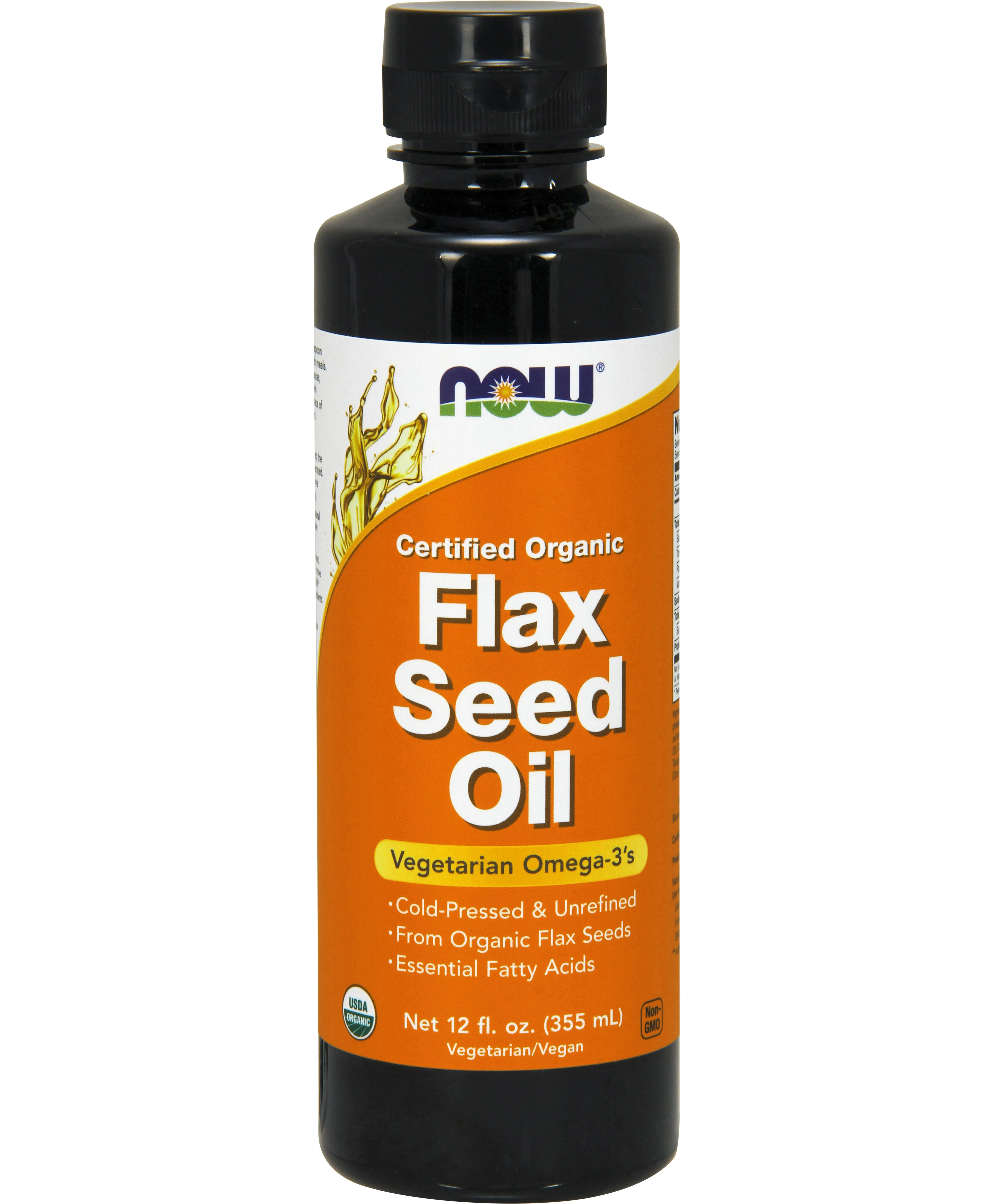 Now Foods, Organic Flax Seed Oil, 12 OZ