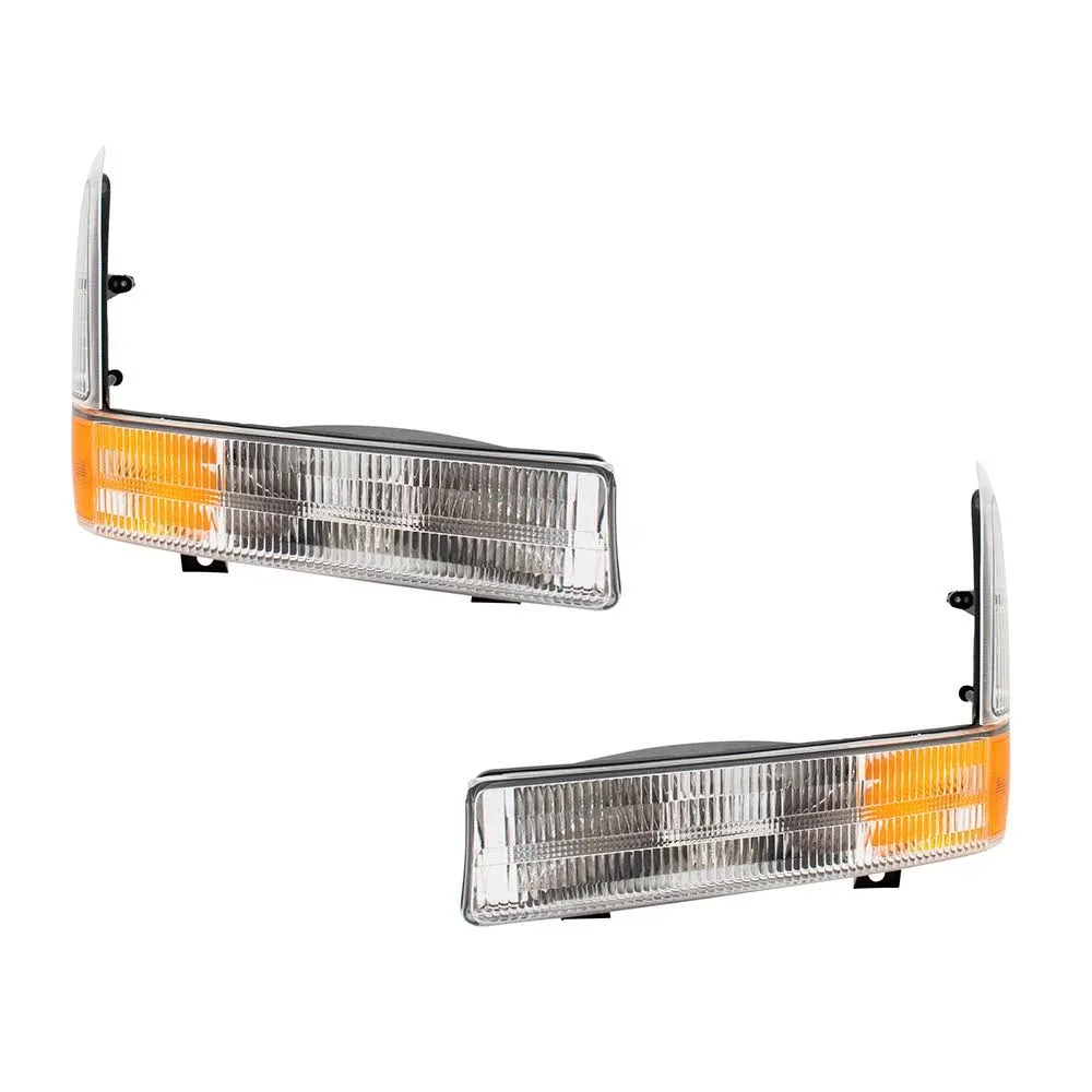 Park Signal Lights fit Ford Super Duty Pickup Truck Excursion Front Lamps Set