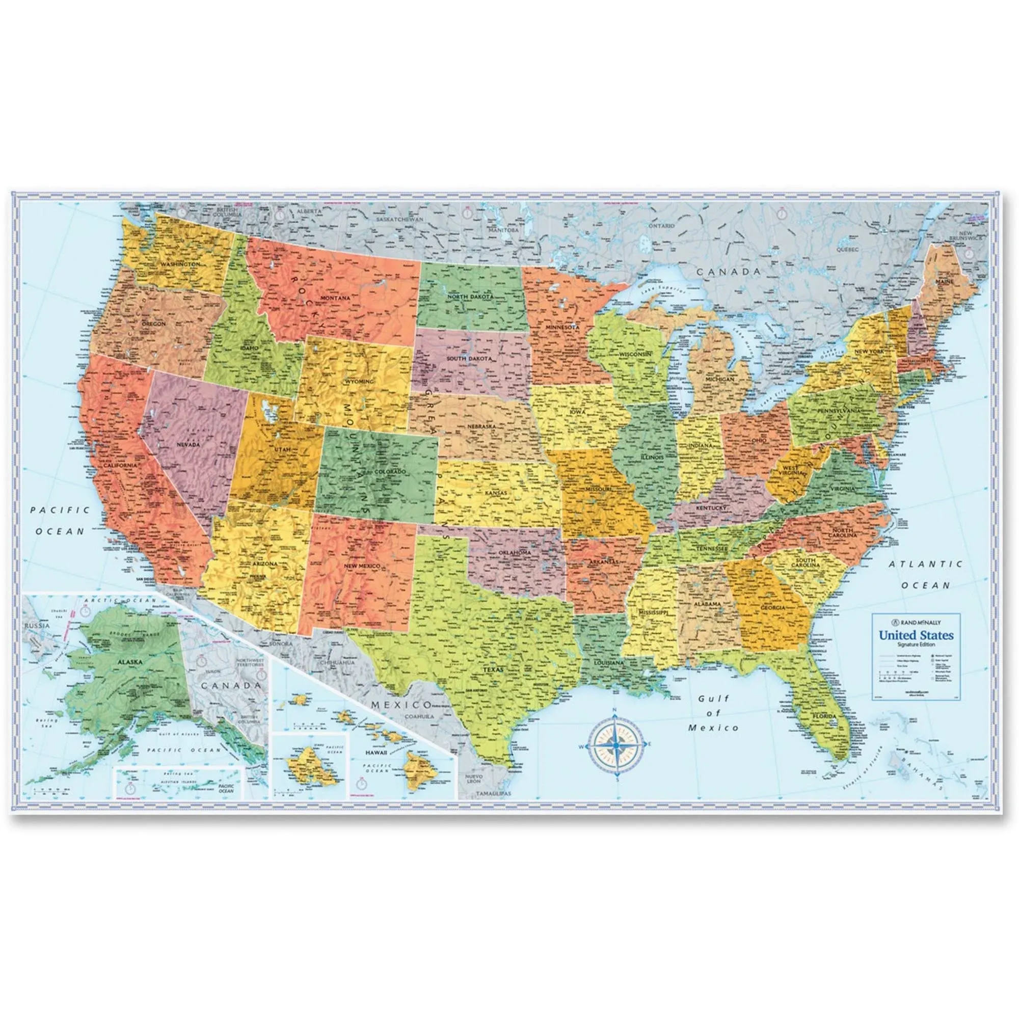 Rand McNally Signature Edition U.S. Wall Map