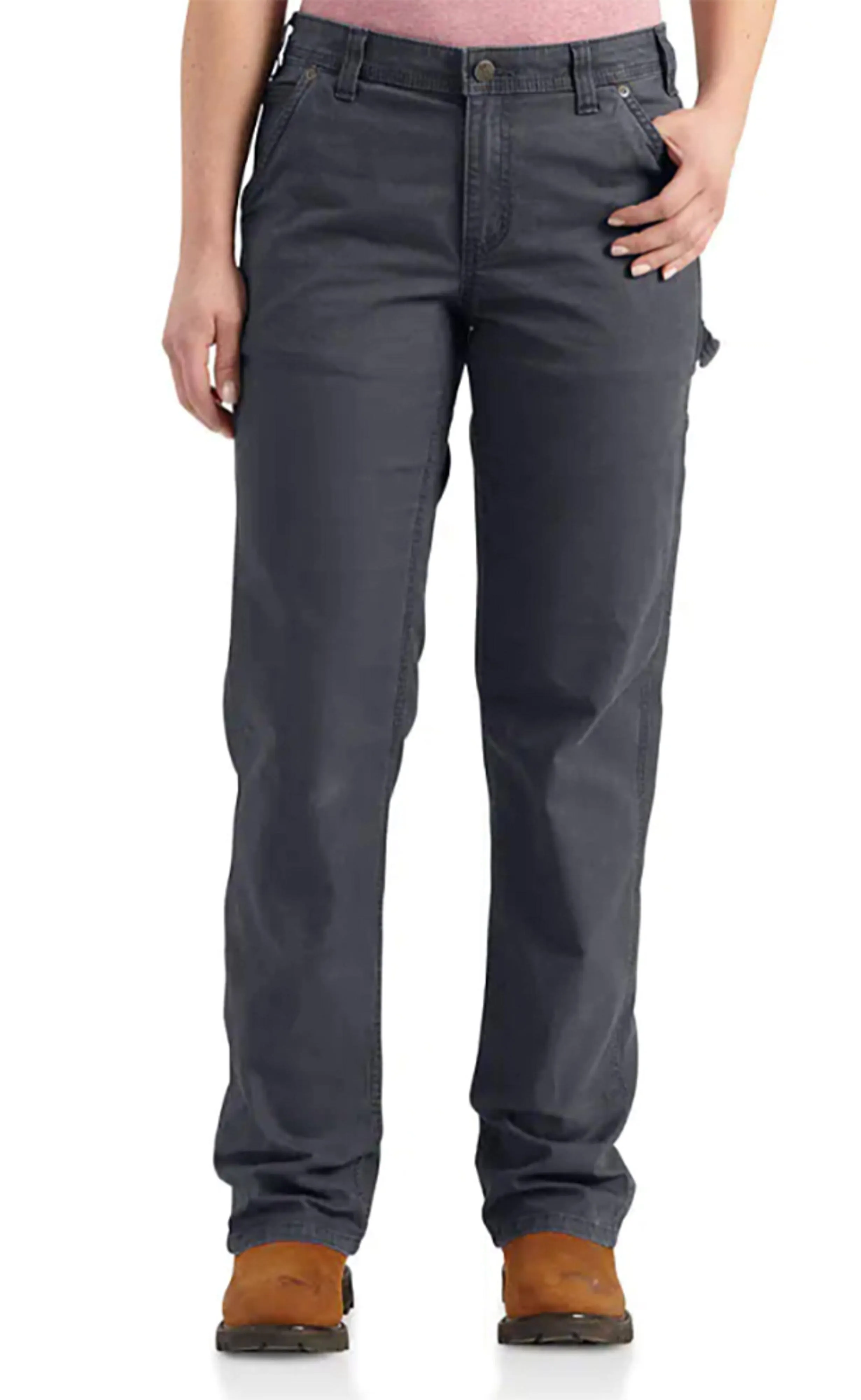 "Carhartt Women's: 102080 011 Coal Loose Fit Crawford Rugged Flex Pants"