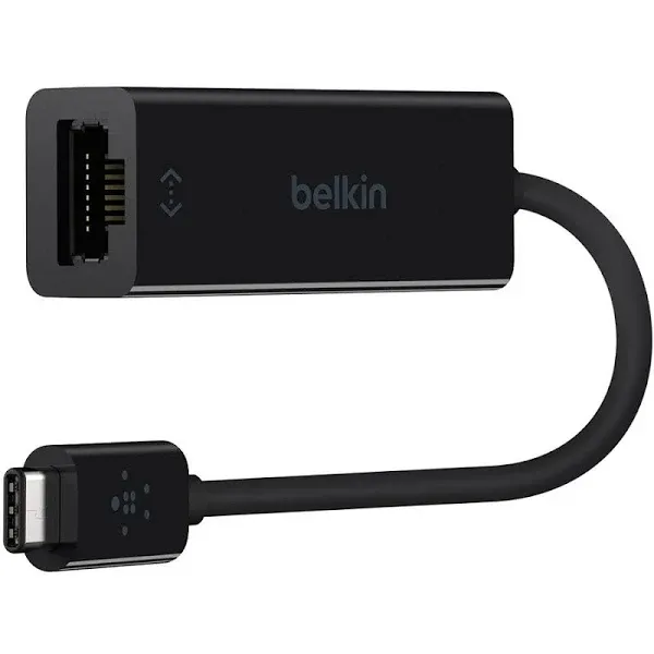 Belkin USB-C to GIGABIT ETHERNET RJ45 ADAPTER B2B145-BLK