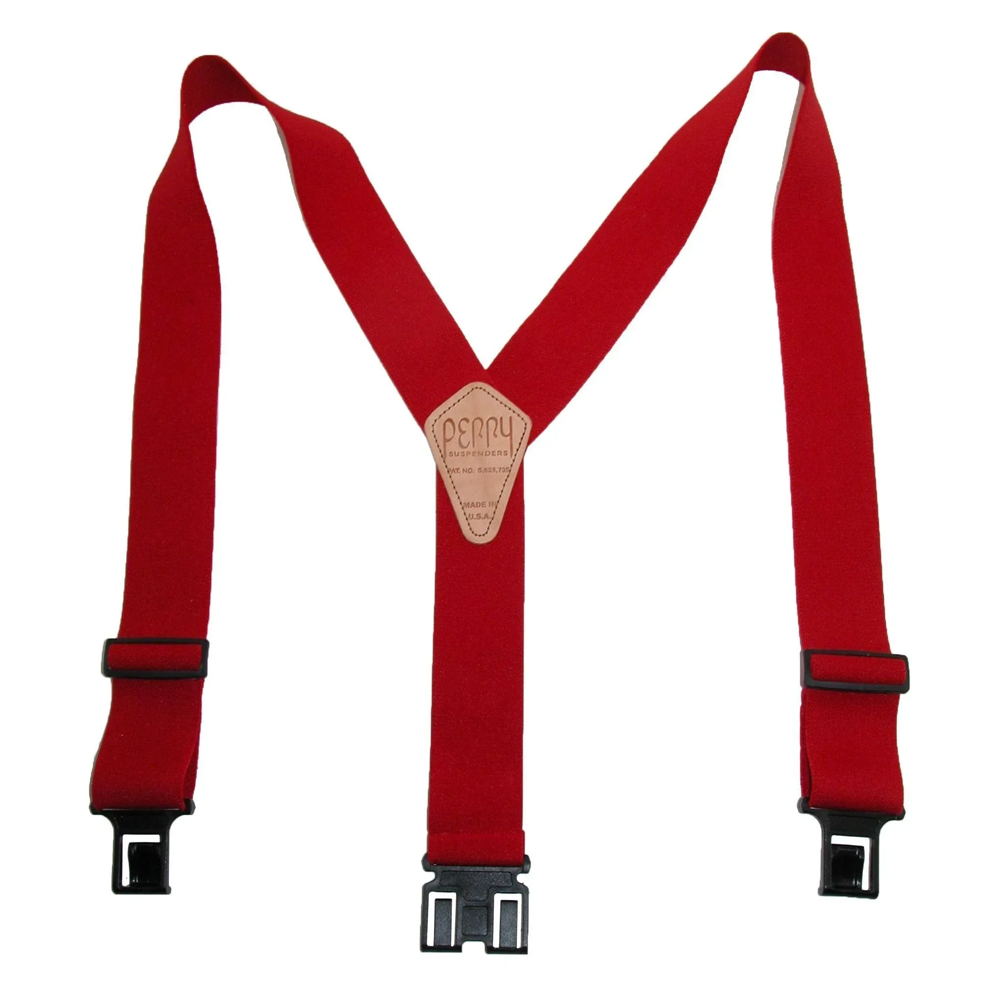 1.5 Inch Wide Perry Belt Clip Suspenders