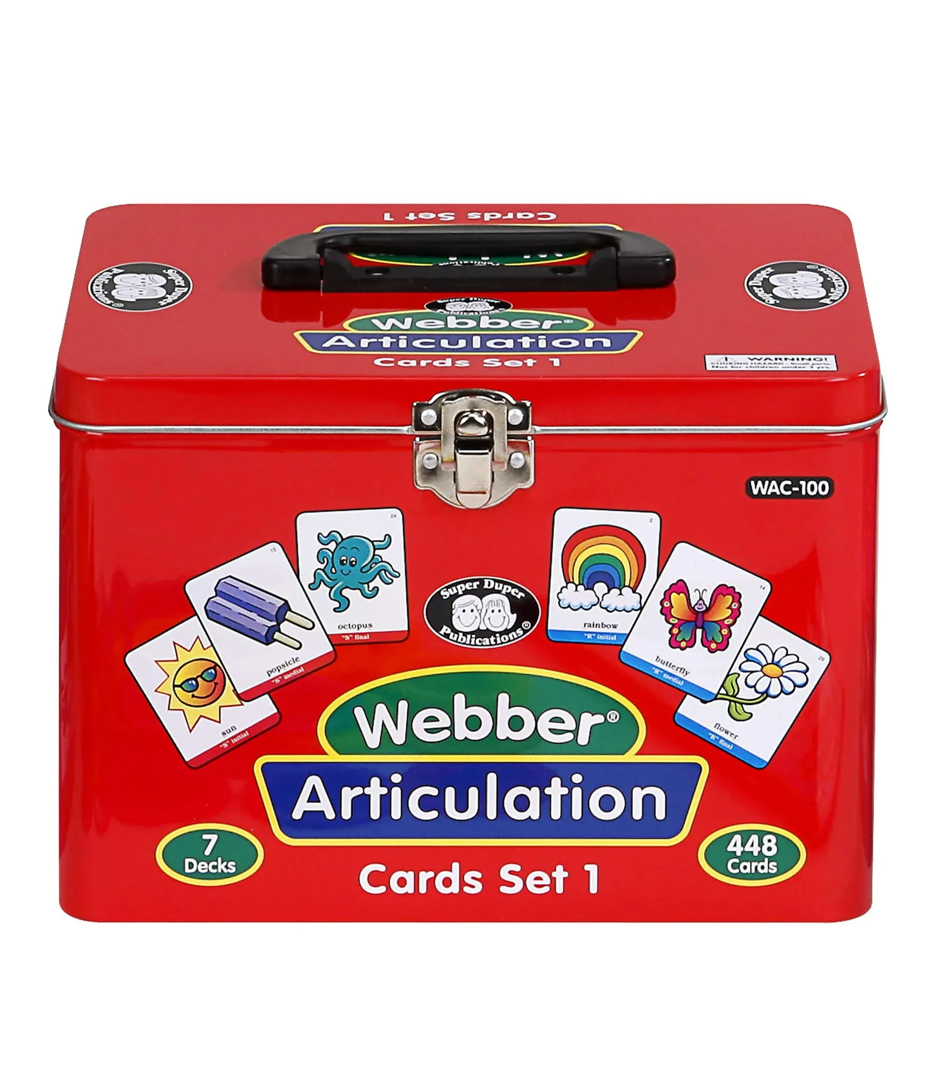 Super Duper Publications | Set of 7 Webber® Articulation Card Decks (Bundle Set 1) | Educational Learning Resource for Children | Flashcards for Speech Therapy